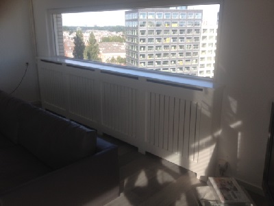 Radiatorombouw lamellen verticaal Rotterdam