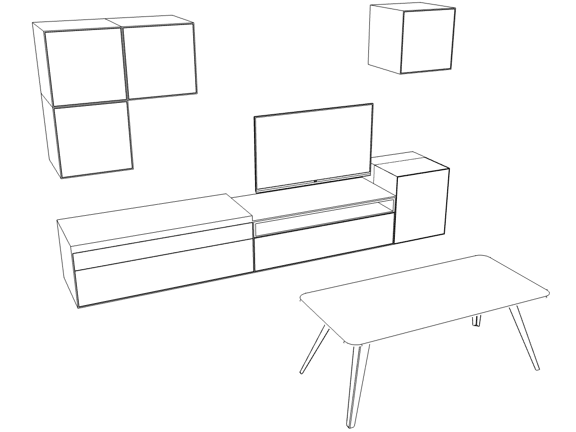 3D tekening totaal inrichting